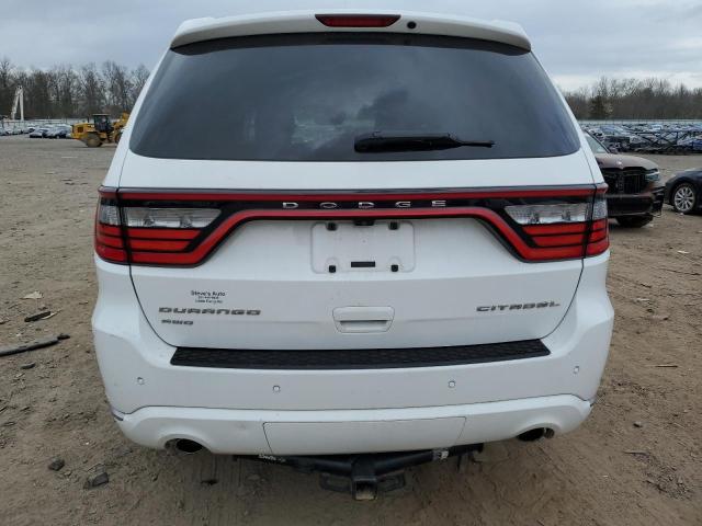 1C4RDJEG5HC666918 - 2017 DODGE DURANGO CITADEL WHITE photo 6