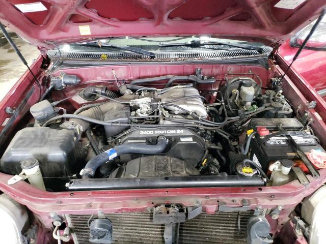 5TBRN34182S316462 - 2002 TOYOTA TUNDRA ACCESS CAB SR5 BURGUNDY photo 11