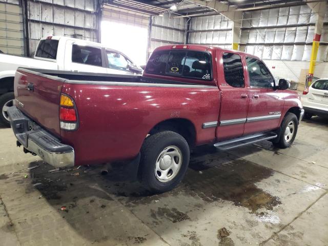 5TBRN34182S316462 - 2002 TOYOTA TUNDRA ACCESS CAB SR5 BURGUNDY photo 3