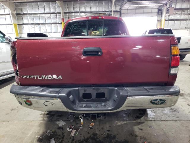 5TBRN34182S316462 - 2002 TOYOTA TUNDRA ACCESS CAB SR5 BURGUNDY photo 6