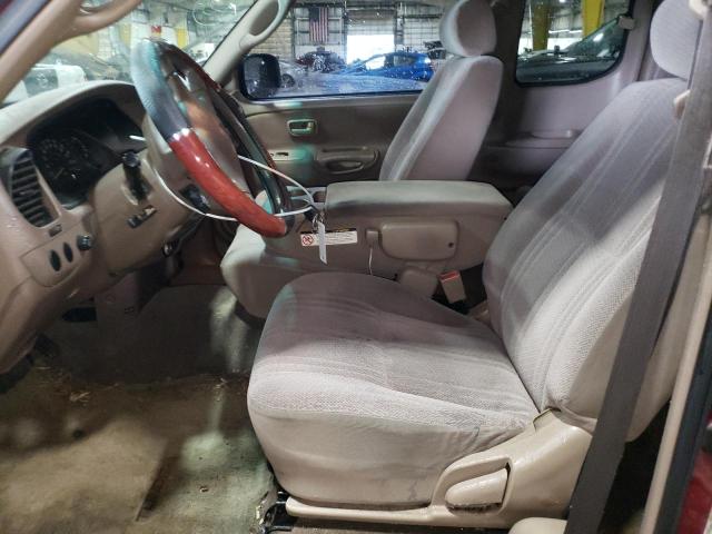 5TBRN34182S316462 - 2002 TOYOTA TUNDRA ACCESS CAB SR5 BURGUNDY photo 7