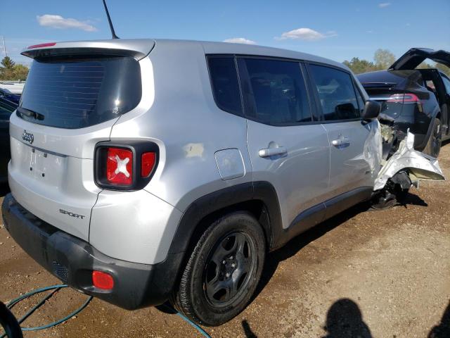 ZACCJAAT5GPD76688 - 2016 JEEP RENEGADE SPORT SILVER photo 3