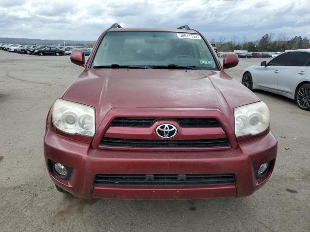 JTEBT17R278038394 - 2007 TOYOTA 4RUNNER LIMITED RED photo 5