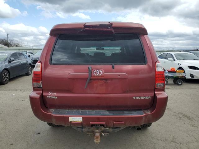 JTEBT17R278038394 - 2007 TOYOTA 4RUNNER LIMITED RED photo 6