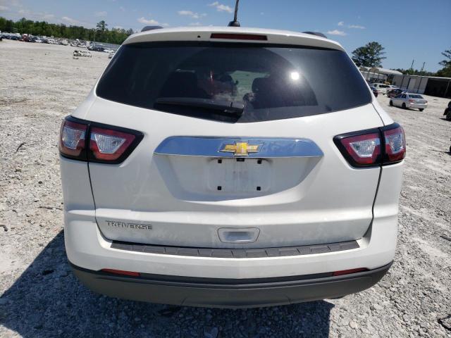 1GNKRFKD3HJ252534 - 2017 CHEVROLET TRAVERSE LS WHITE photo 6