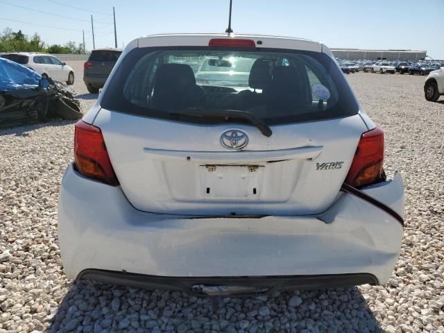 VNKKTUD31FA034504 - 2015 TOYOTA YARIS WHITE photo 6