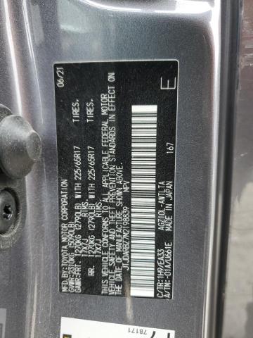 JTJDARBZ7M2198839 - 2021 LEXUS NX 300 BASE გრაფიტი ფოტო 13