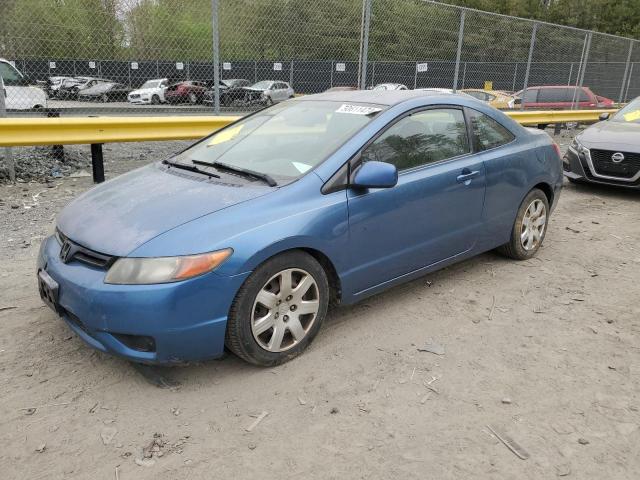 2HGFG12678H575198 - 2008 HONDA CIVIC LX BLUE photo 1