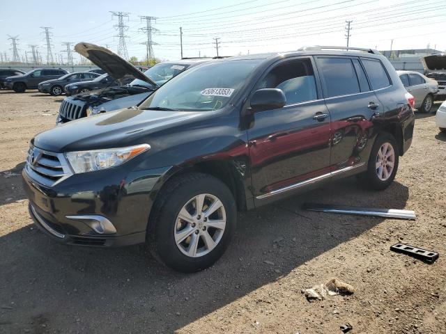 5TDBK3EH4DS262920 - 2013 TOYOTA HIGHLANDER BASE BLACK photo 1