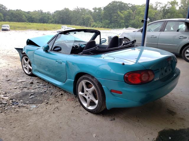 JM1NB353X30312349 - 2003 MAZDA MX-5 MIATA BASE TURQUOISE photo 3