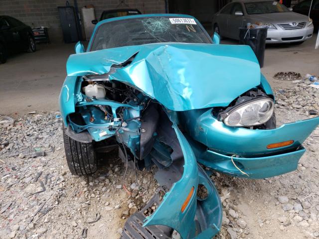 JM1NB353X30312349 - 2003 MAZDA MX-5 MIATA BASE TURQUOISE photo 9