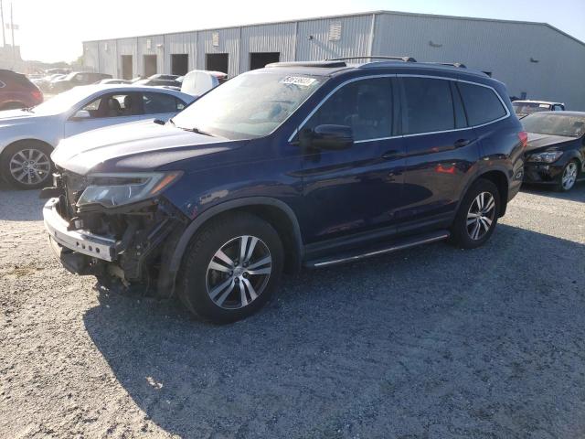 5FNYF5H63GB026644 - 2016 HONDA PILOT EXL BLUE photo 1