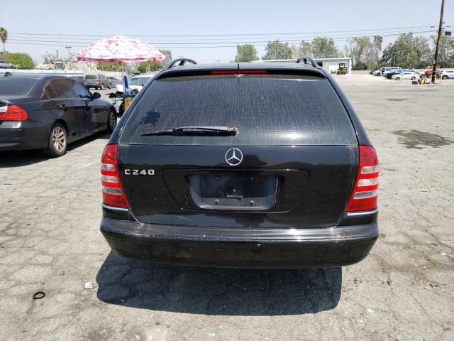 WDBRH61J75F611026 - 2005 MERCEDES-BENZ C 240 SPORTWAGON BLACK photo 6