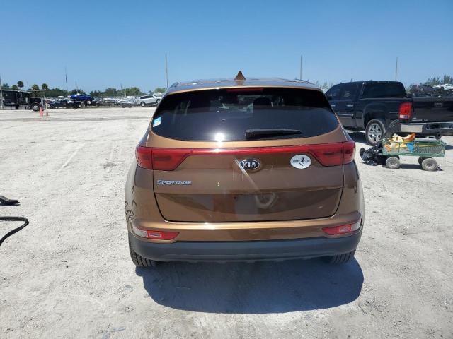 KNDPMCAC4J7310464 - 2018 KIA SPORTAGE LX BROWN photo 6