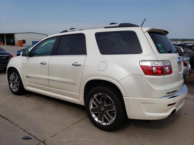 1GKKRTED3CJ151462 - 2012 GMC ACADIA DENALI WHITE photo 2