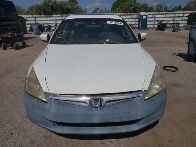 1HGCM56884A070133 - 2004 HONDA ACCORD EX WHITE photo 5