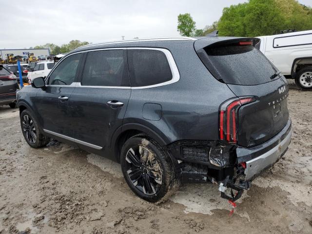 5XYP5DGC0RG411087 - 2024 KIA TELLURIDE SX GRAY photo 2