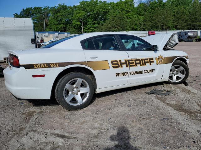 2C3CDXAT5EH142824 - 2014 DODGE CHARGER POLICE WHITE photo 3