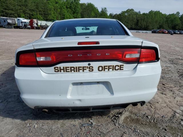 2C3CDXAT5EH142824 - 2014 DODGE CHARGER POLICE WHITE photo 6