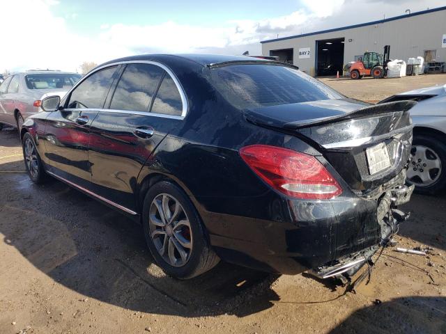 55SWF4JB9GU123502 - 2016 MERCEDES-BENZ C 300 BLACK photo 2