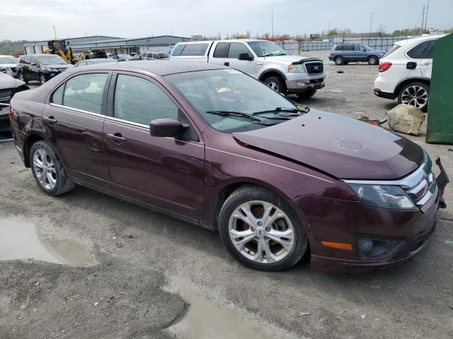 3FAHP0HA4CR236401 - 2012 FORD FUSION SE BURGUNDY photo 4