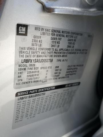 LRBFX1SA8JD052759 - 2018 BUICK ENVISION ESSENCE Արծաթագույն լուսանկար 14