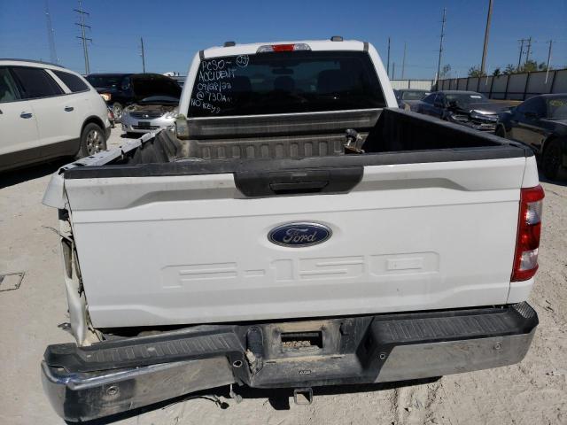 1FTFX1E58MKD60417 - 2021 FORD F150 SUPER CAB WHITE photo 6