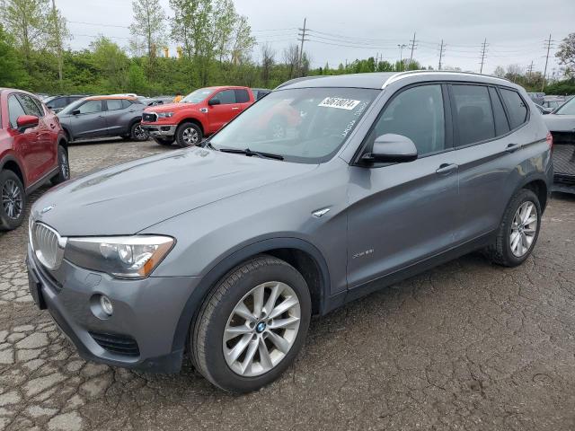 5UXWX9C56G0D65358 - 2016 BMW X3 XDRIVE28I GRAY photo 1