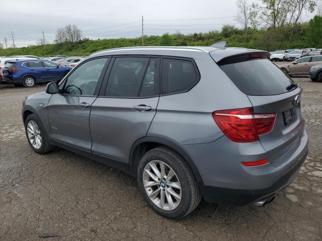 5UXWX9C56G0D65358 - 2016 BMW X3 XDRIVE28I GRAY photo 2