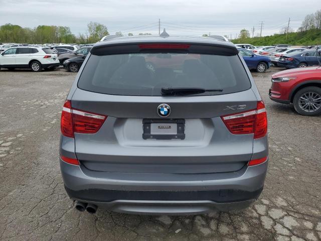 5UXWX9C56G0D65358 - 2016 BMW X3 XDRIVE28I GRAY photo 6