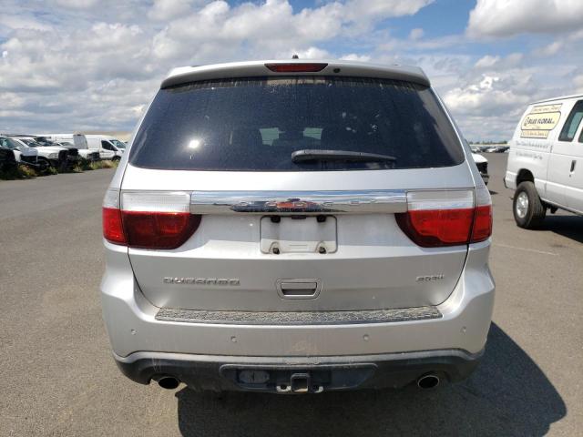 1D4SD4GTXBC696908 - 2011 DODGE DURANGO CREW SILVER photo 6