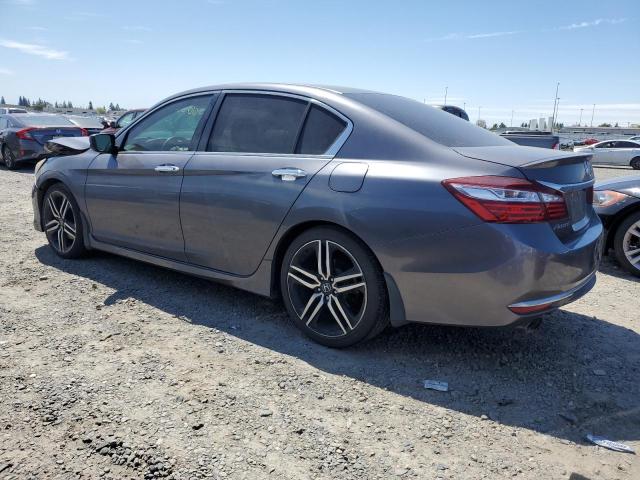 1HGCR2F50GA117861 - 2016 HONDA ACCORD SPORT GRAY photo 2