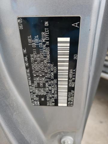 5TBBT44195S471085 - 2005 TOYOTA TUNDRA ACCESS CAB SR5 GRAY photo 12