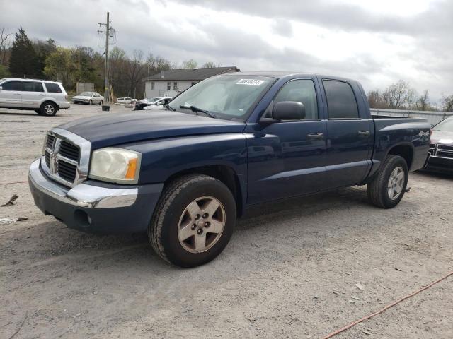 1D7HW48N95S323019 - 2005 DODGE DAKOTA QUAD SLT BLUE photo 1