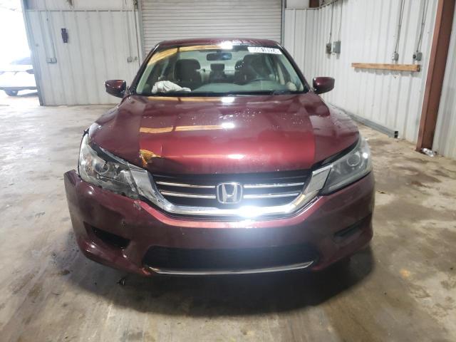 1HGCR2F3XDA111897 - 2013 HONDA ACCORD LX BURGUNDY photo 5