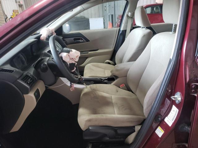 1HGCR2F3XDA111897 - 2013 HONDA ACCORD LX BURGUNDY photo 7