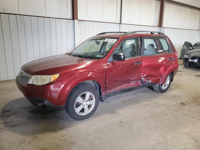 JF2SHABC3BH711499 - 2011 SUBARU FORESTER 2.5X BURGUNDY photo 1