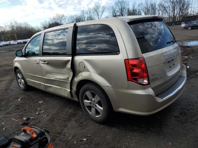 2C4RDGBG4DR660293 - 2013 DODGE GRAND CARA SE BEIGE photo 2