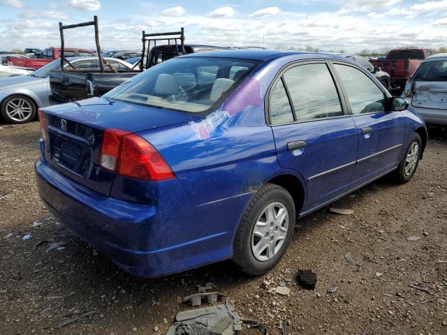1HGES16315L015248 - 2005 HONDA CIVIC DX VP 蓝色 照片 3
