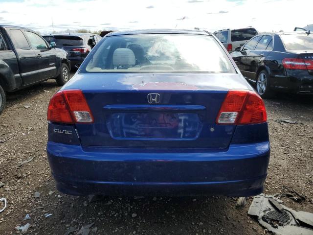 1HGES16315L015248 - 2005 HONDA CIVIC DX VP 蓝色 照片 6