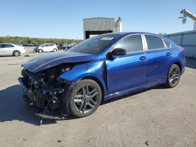 3KPF34AD8ME416627 - 2021 KIA FORTE GT LINE BLUE photo 1