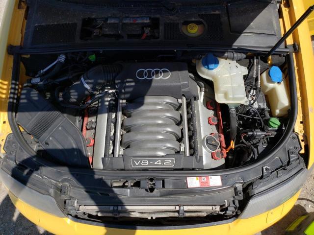 WAUPL68E55A044972 - 2005 AUDI S4 YELLOW photo 11