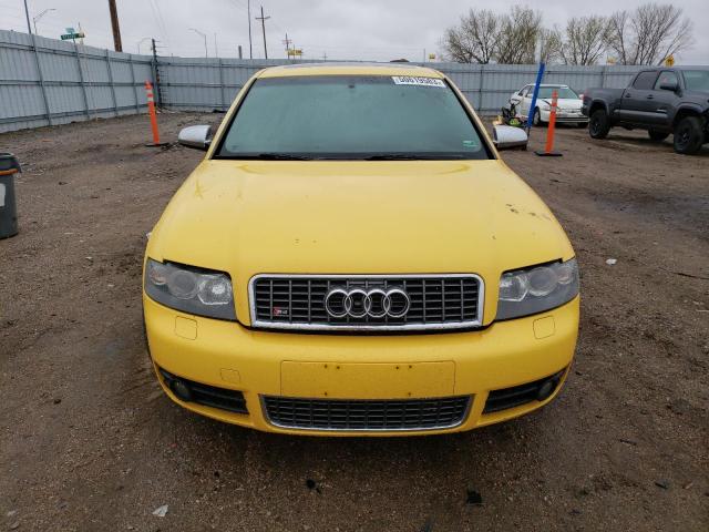 WAUPL68E55A044972 - 2005 AUDI S4 YELLOW photo 5