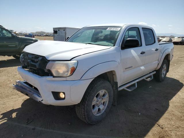 3TMLU4EN6DM133667 - 2013 TOYOTA TACOMA DOUBLE CAB WHITE photo 1