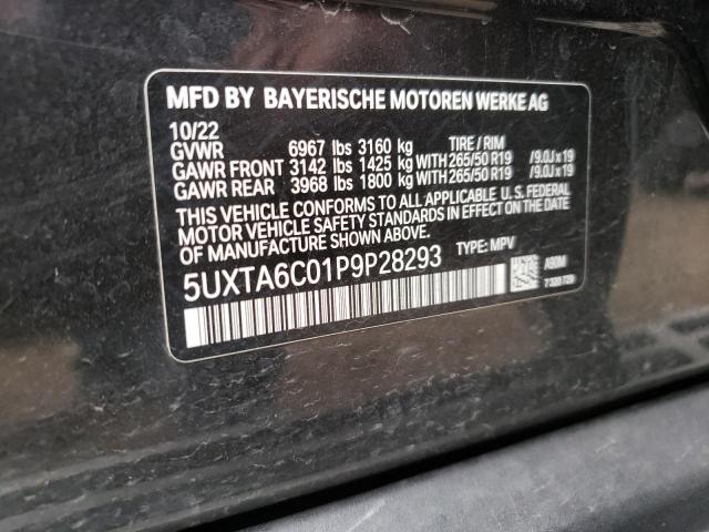 5UXTA6C01P9P28293 - 2023 BMW X5 XDRIVE45E GRAY photo 13