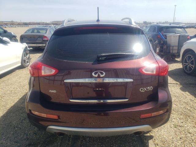 JN1BJ0RR8GM267609 - 2016 INFINITI QX50 BURGUNDY photo 6