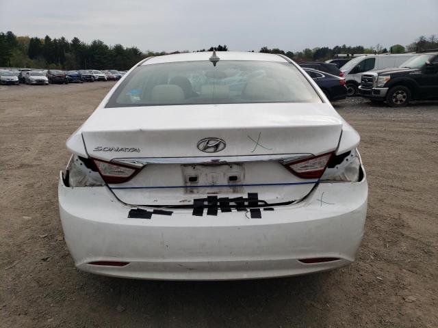 5NPEB4AC0DH786701 - 2013 HYUNDAI SONATA GLS WHITE photo 6