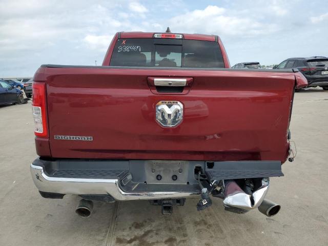 1C6RREFT5KN838467 - 2019 RAM 1500 BIG HORN/LONE STAR BURGUNDY photo 6