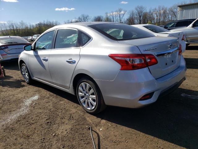 3N1AB7AP5KY385411 - 2019 NISSAN SENTRA S SILVER photo 2