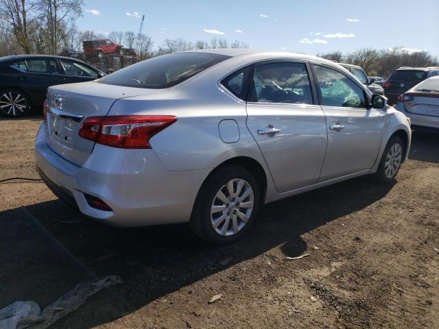 3N1AB7AP5KY385411 - 2019 NISSAN SENTRA S SILVER photo 3